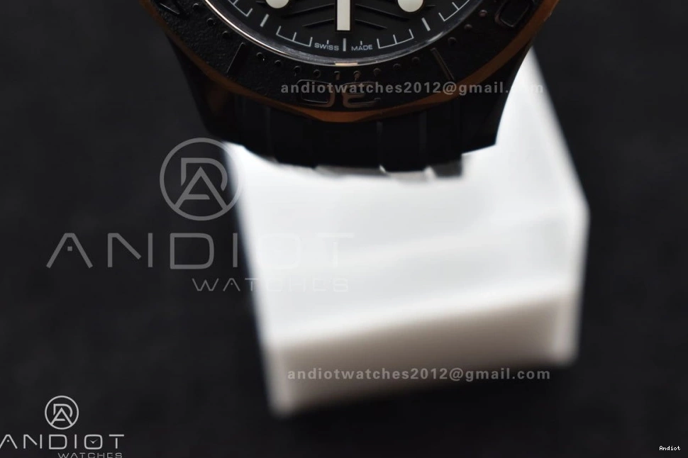 43.5mm 1:1 Black 1070 Strap Best Trendsetting A Black Bezel RG 300m Edition Black VSF Ceramic Rubber Dial on Seamaster 0731